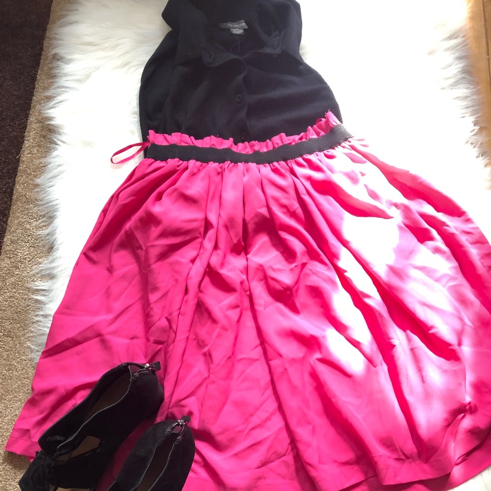 Hot Pink High Waisted Circle Skirt 🧚🏻‍♀️